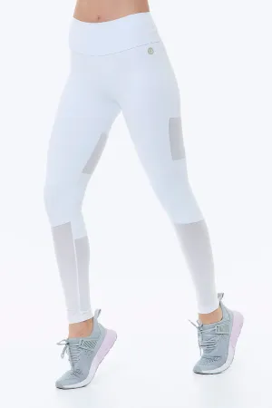 TOTAL WHITE ASTRAL FULL LENGTH LEGGINGS EMANA