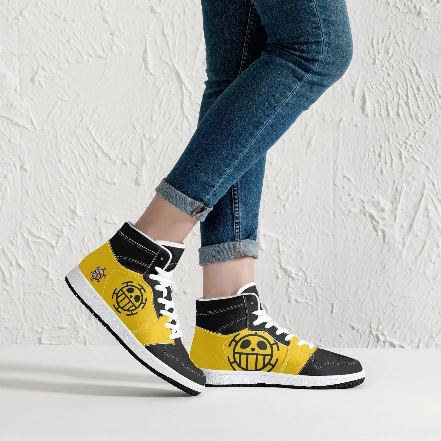 Trafalgar D. Water Law One Piece Mid 1 Basketball Shoes