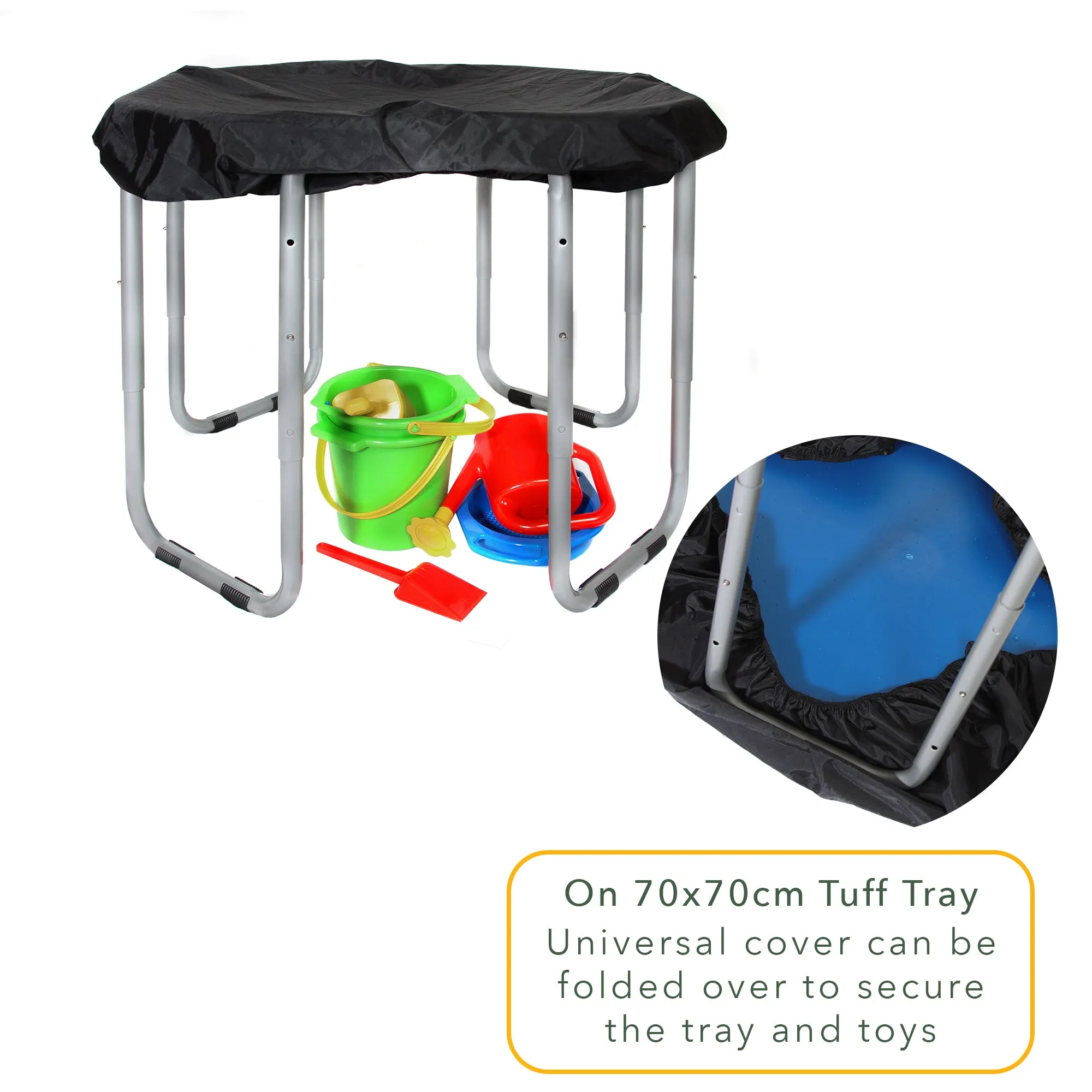 Universal Waterproof Tuff Tray Cover in Black