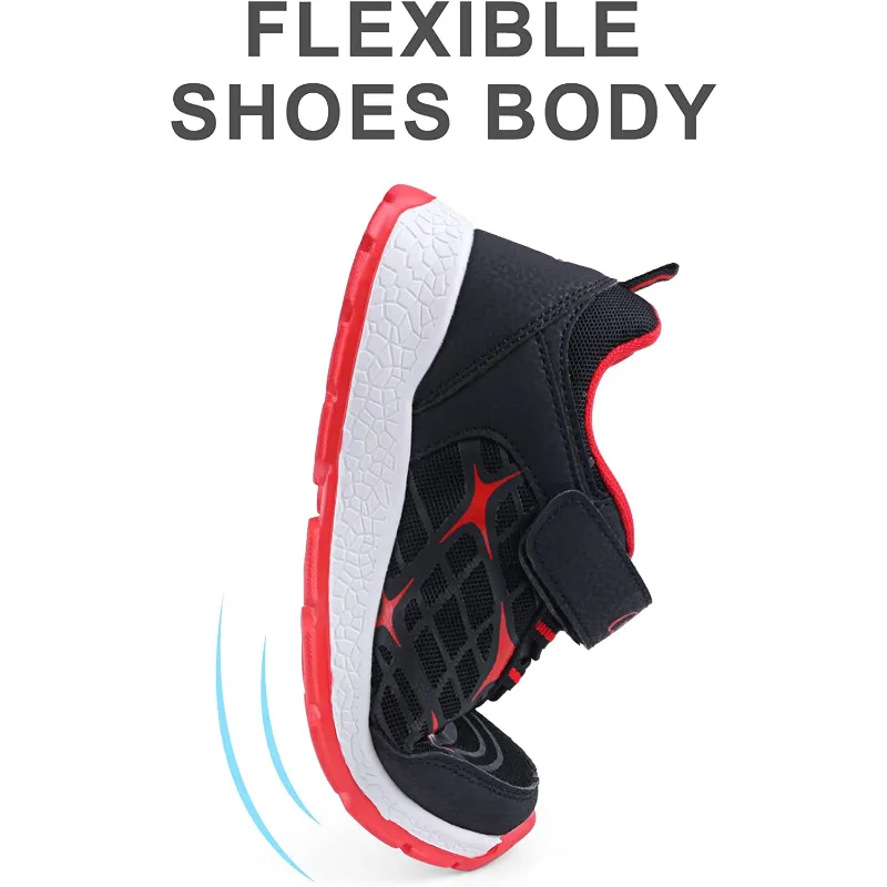 Velcro Lightweight Sneakers for Boys - Running and Outdoor Walking Shoes