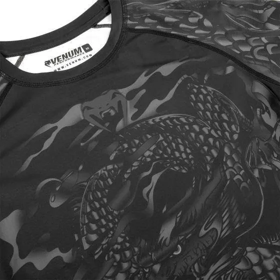 VENUM DRAGON FLIGHT RASHGUARD SHORT SLV - BLK