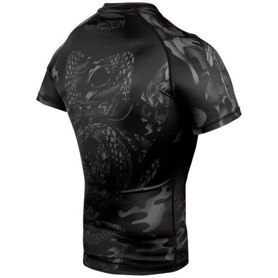 VENUM DRAGON FLIGHT RASHGUARD SHORT SLV - BLK