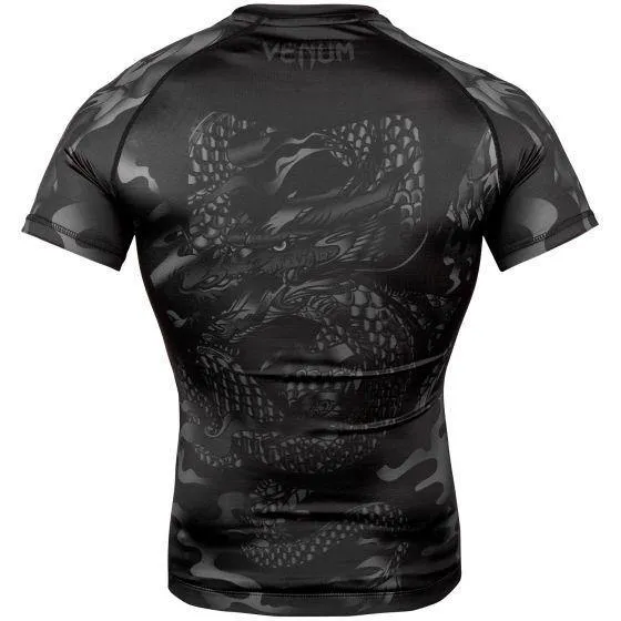 VENUM DRAGON FLIGHT RASHGUARD SHORT SLV - BLK