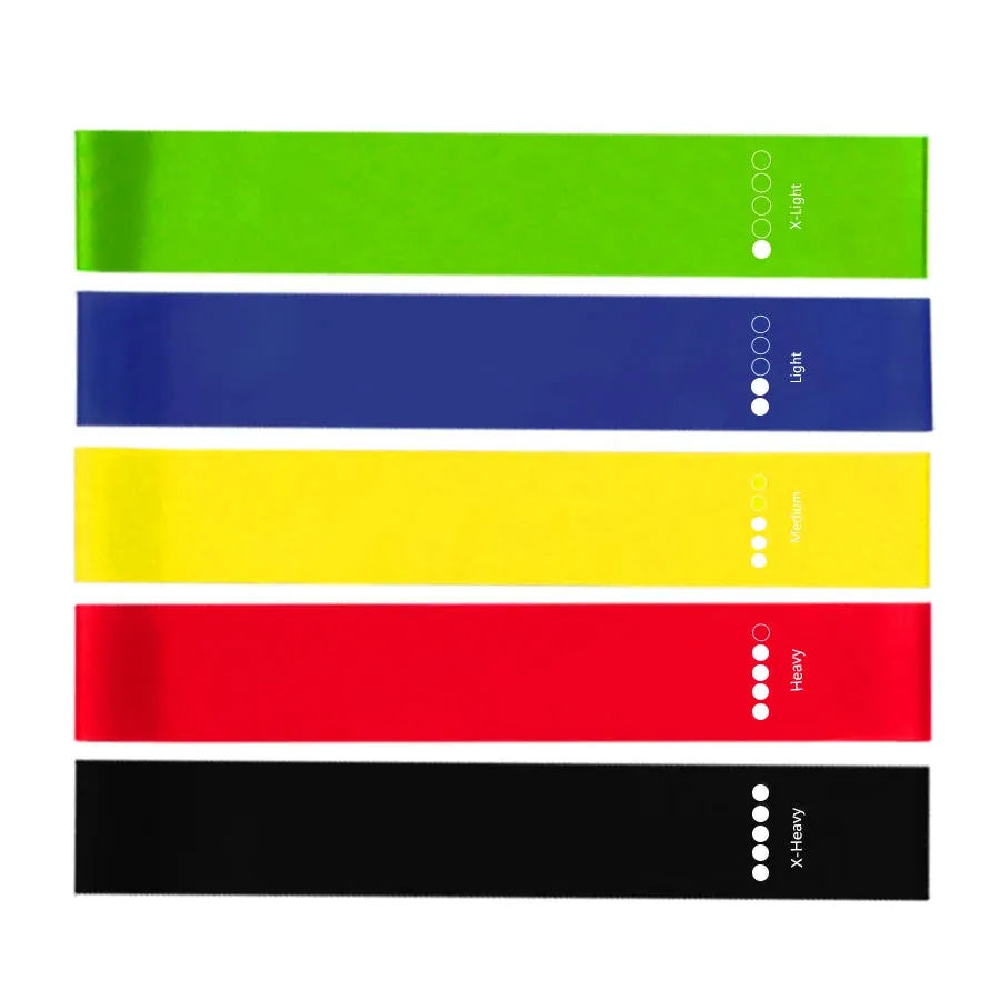 Versatile Yoga and Fitness Bands Set: Elevate Your Home Workouts with 5 Levels of Resistance