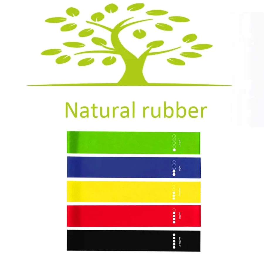 Versatile Yoga and Fitness Bands Set: Elevate Your Home Workouts with 5 Levels of Resistance
