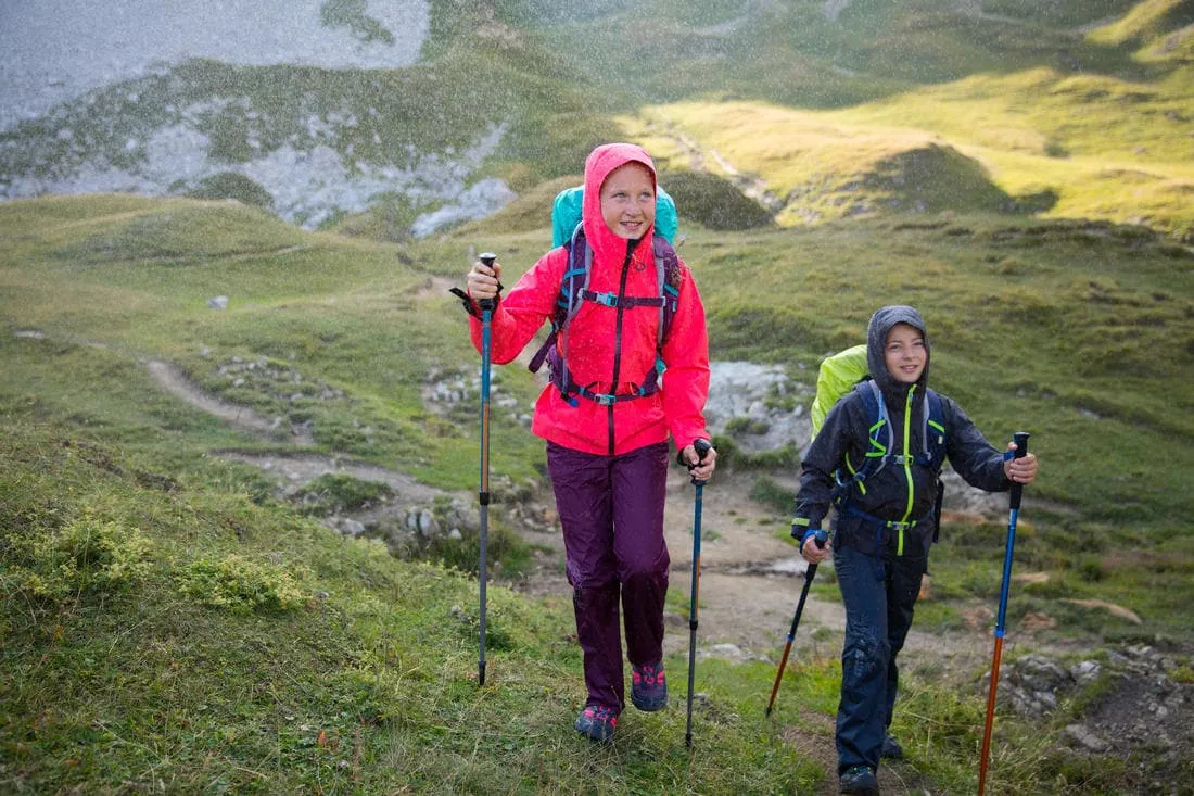 Veste imperméable de randonnée - MH900 corail - enfant 7-15 ans