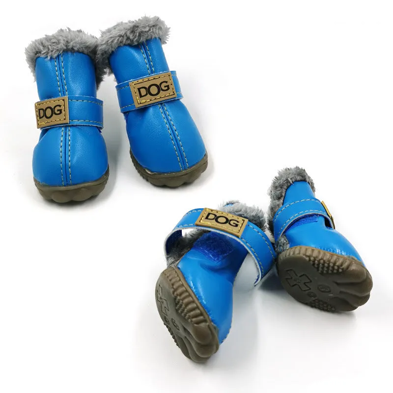 Waterproof Anti-Slip Winter Dog Boots for Snow and Rain