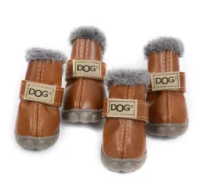 Waterproof Anti-Slip Winter Dog Boots for Snow and Rain