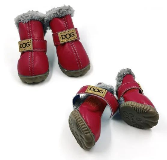 Waterproof Anti-Slip Winter Dog Boots for Snow and Rain