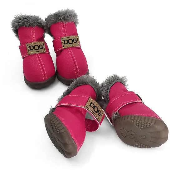 Waterproof Anti-Slip Winter Dog Boots for Snow and Rain