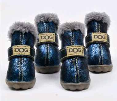 Waterproof Anti-Slip Winter Dog Boots for Snow and Rain