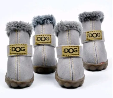 Waterproof Anti-Slip Winter Dog Boots for Snow and Rain