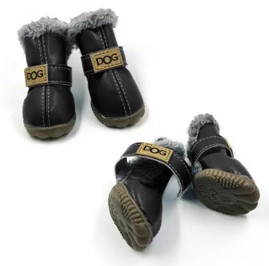 Waterproof Anti-Slip Winter Dog Boots for Snow and Rain