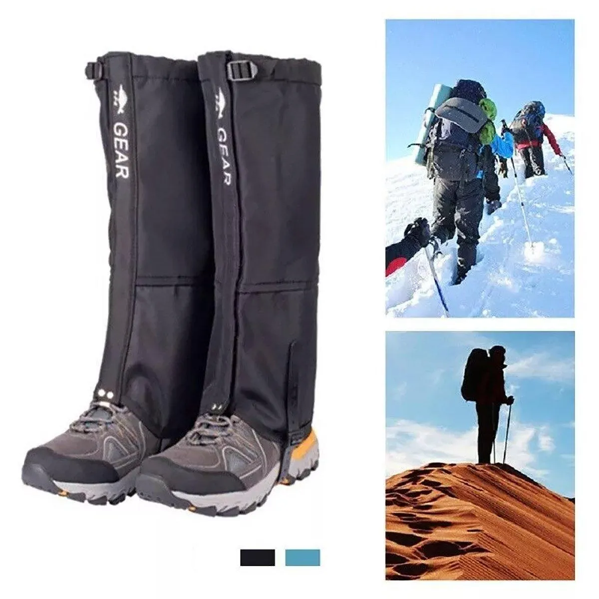 Waterproof Gaiters Snowproof Sandproof Leg Cover Hiking Skiing Outdoor Gear