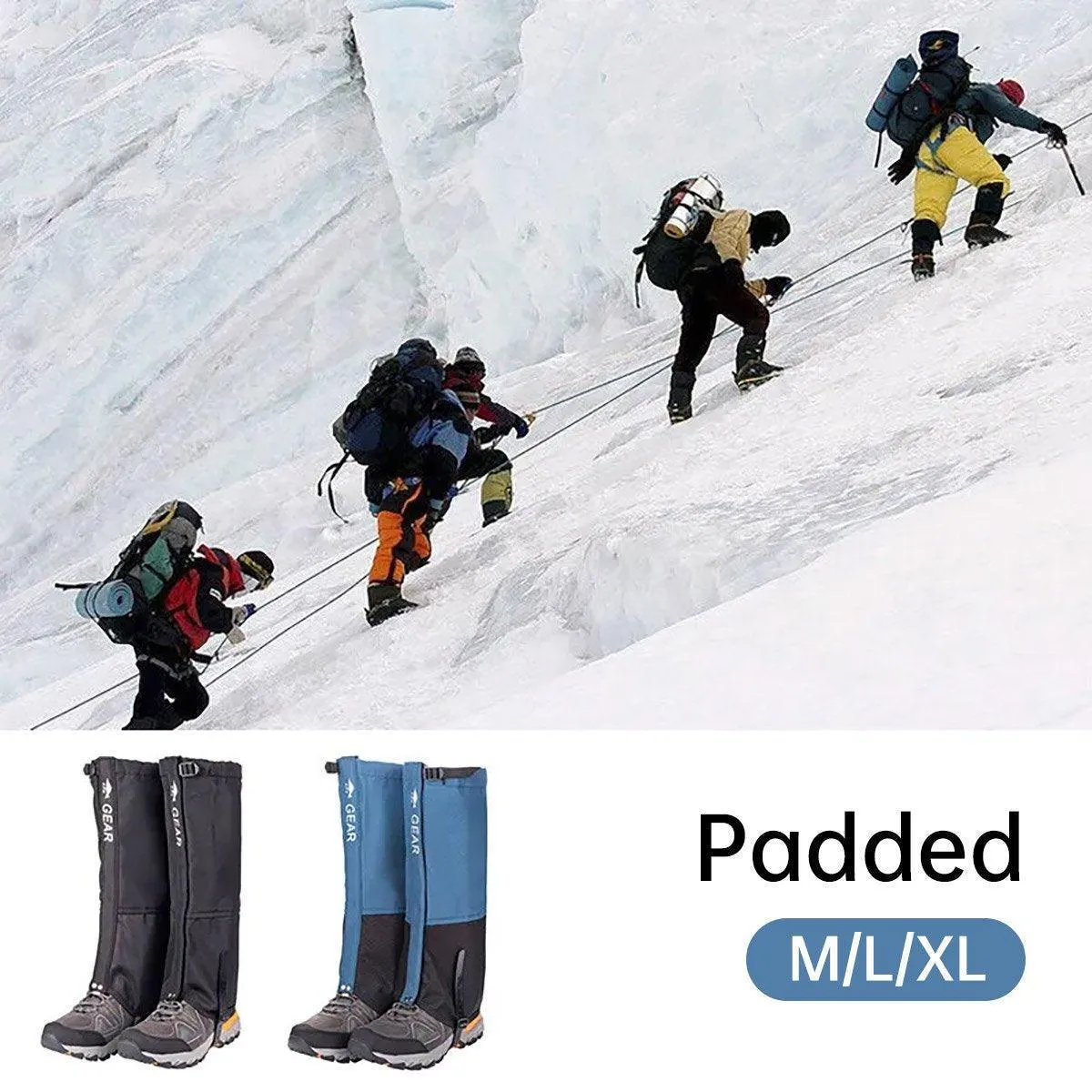 Waterproof Gaiters Snowproof Sandproof Leg Cover Hiking Skiing Outdoor Gear