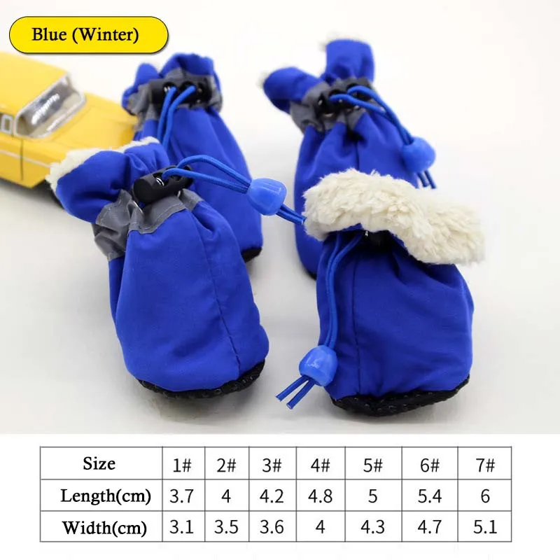 Waterproof Pet Footwear (4 Pieces)-PET01