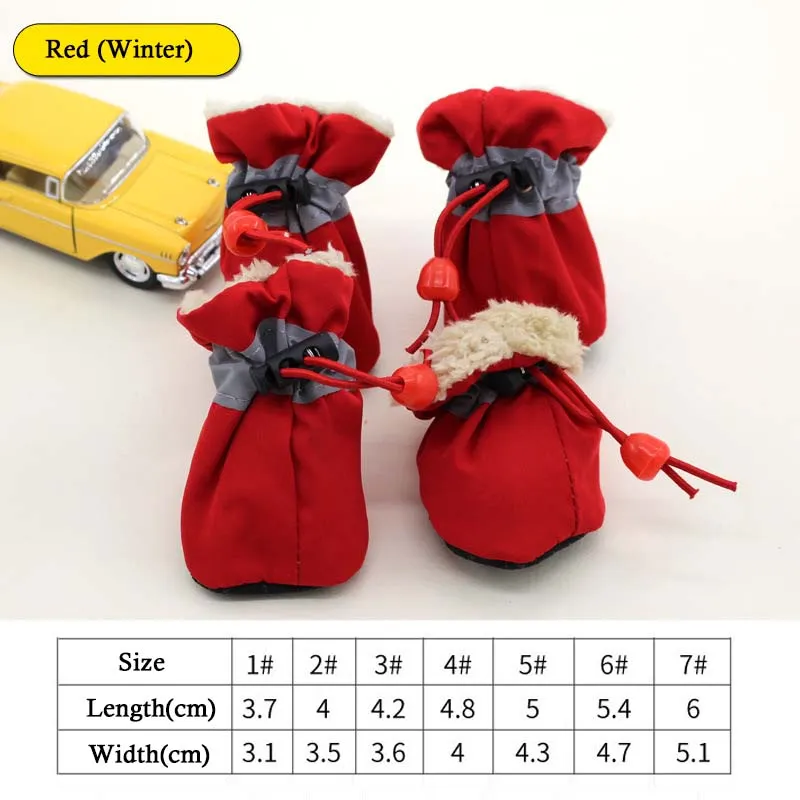Waterproof Pet Footwear (4 Pieces)-PET01