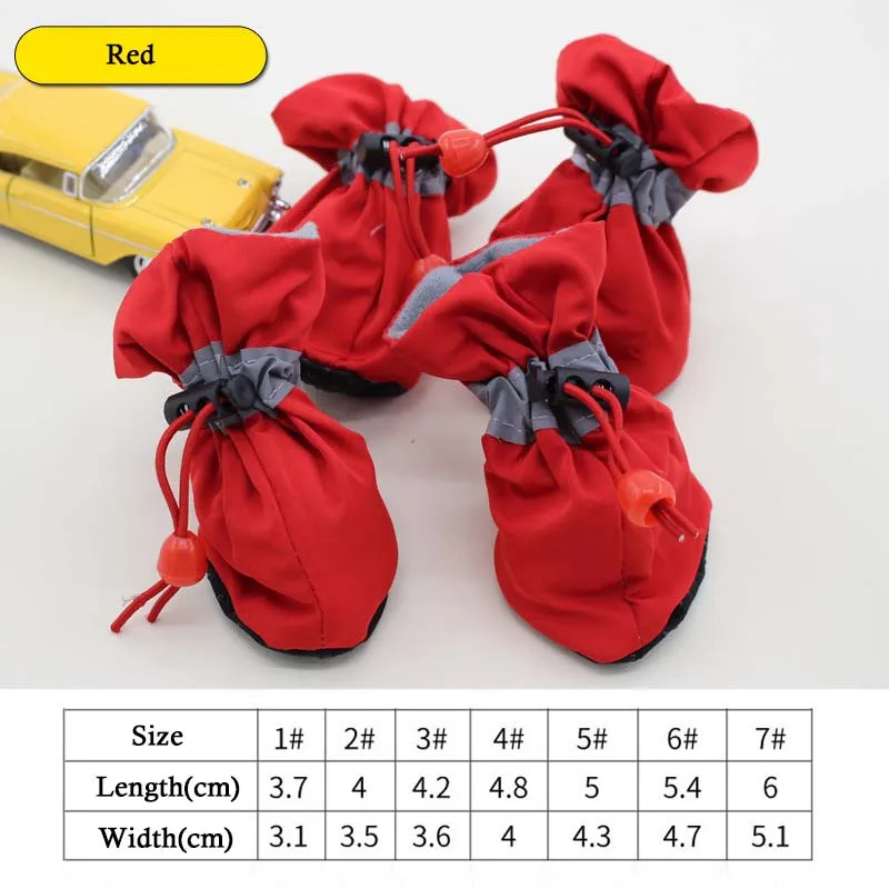 Waterproof Pet Footwear (4 Pieces)-PET01