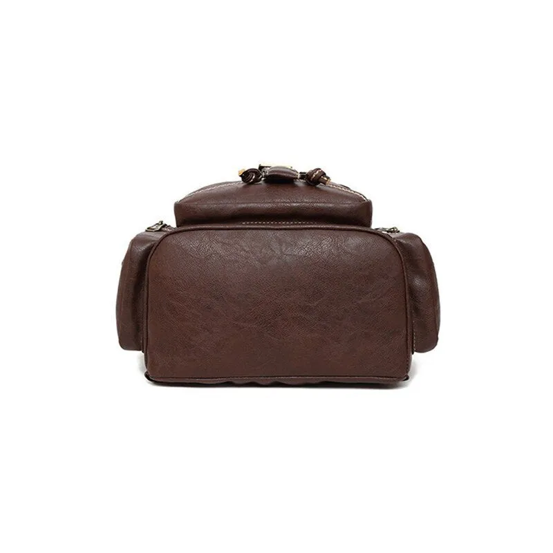 Waterproof Soft PU Leather Backpack