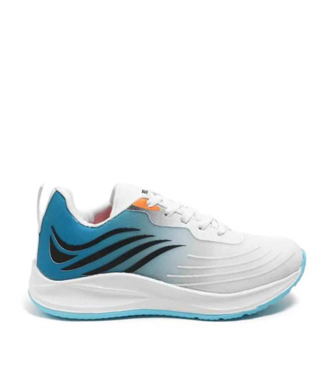 White & Blue Gradient Sports Running Shoes