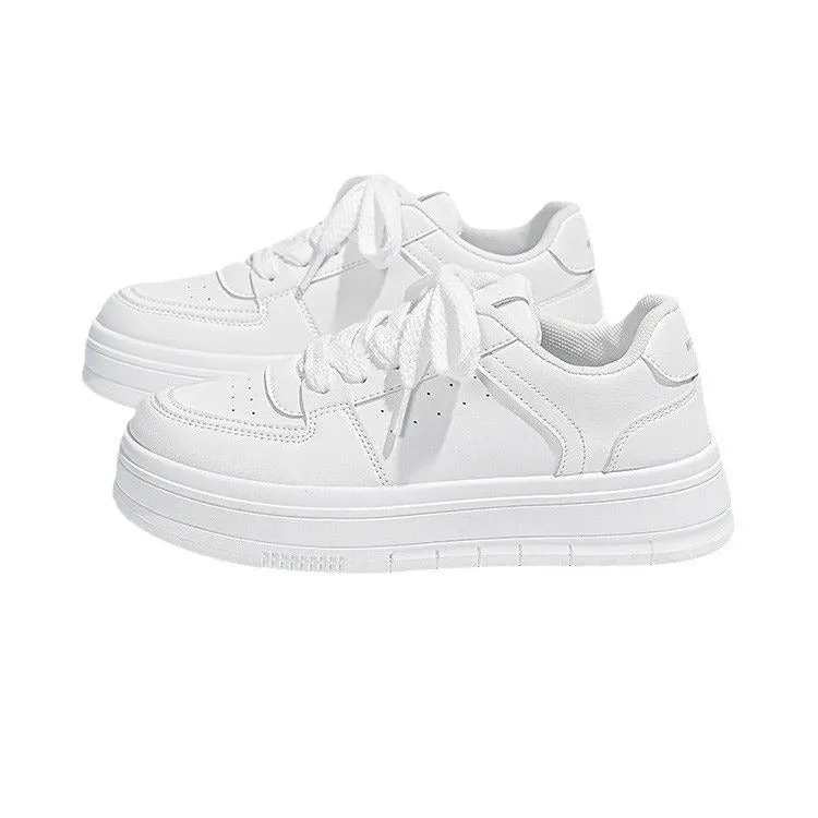 White Female Breathable Tide Design Hight Casual Shoes
