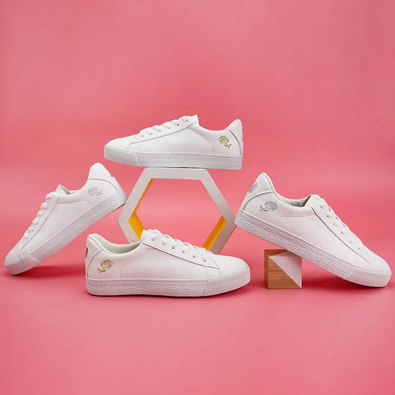 White Sneakers Women Spring Summer Breathable Shoes