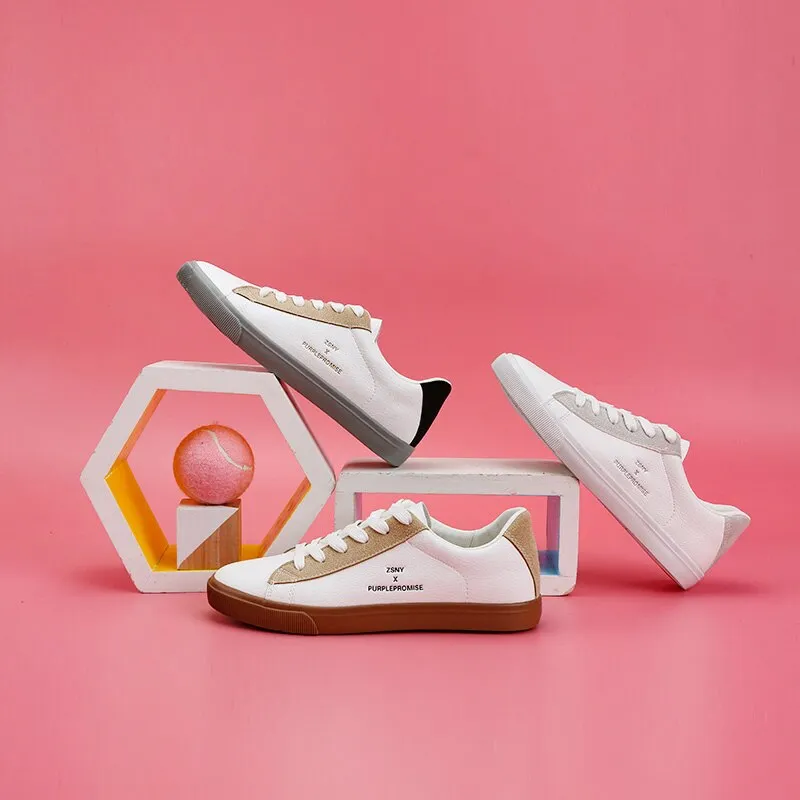 White Sneakers Women Spring Summer Breathable Shoes