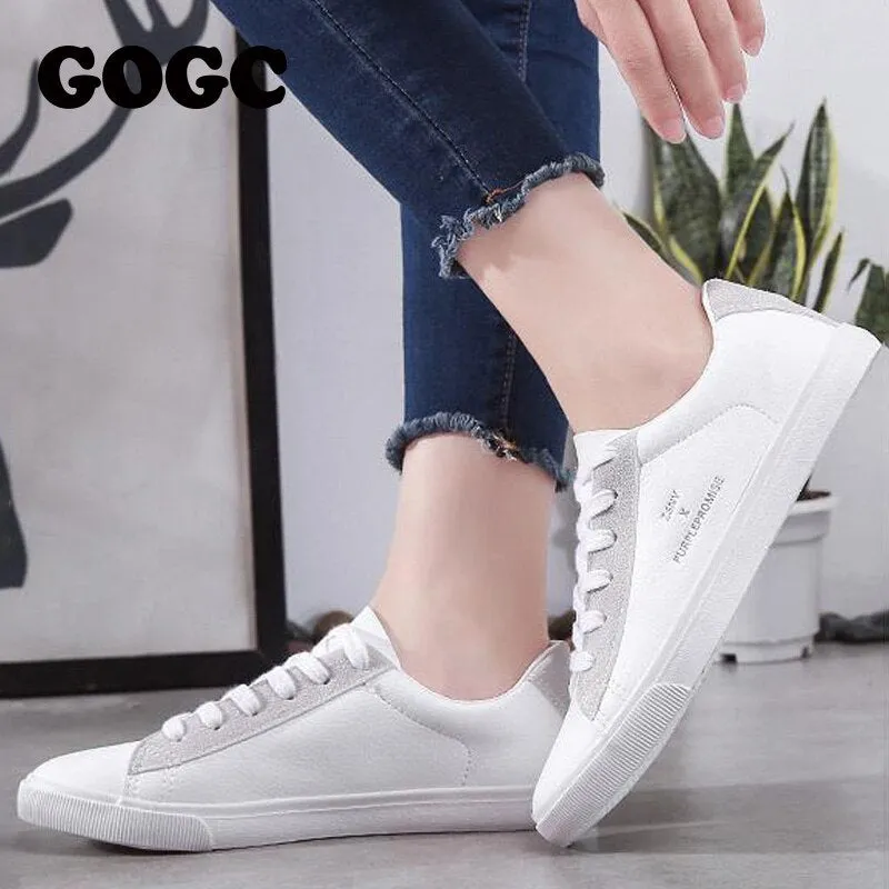 White Sneakers Women Spring Summer Breathable Shoes