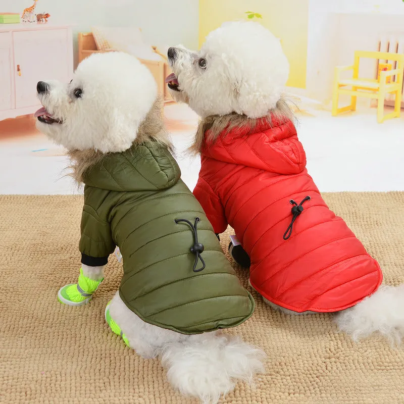 Winter Pet Jacket Warm Padded Dog Coat