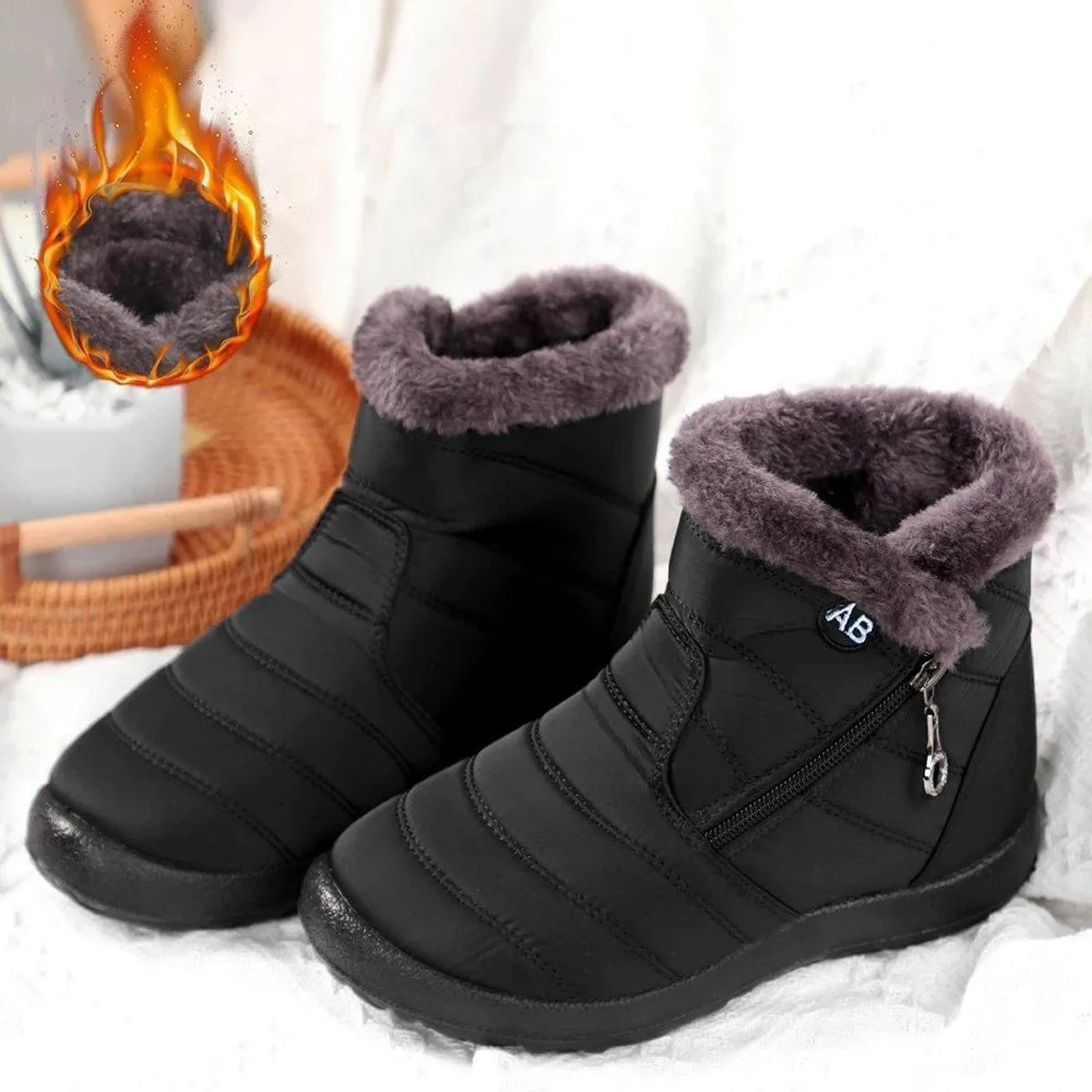 Winter Warm Cotton Shoes Soft Sole Old Beijing Cotton Shoes Women Men Snow Boots