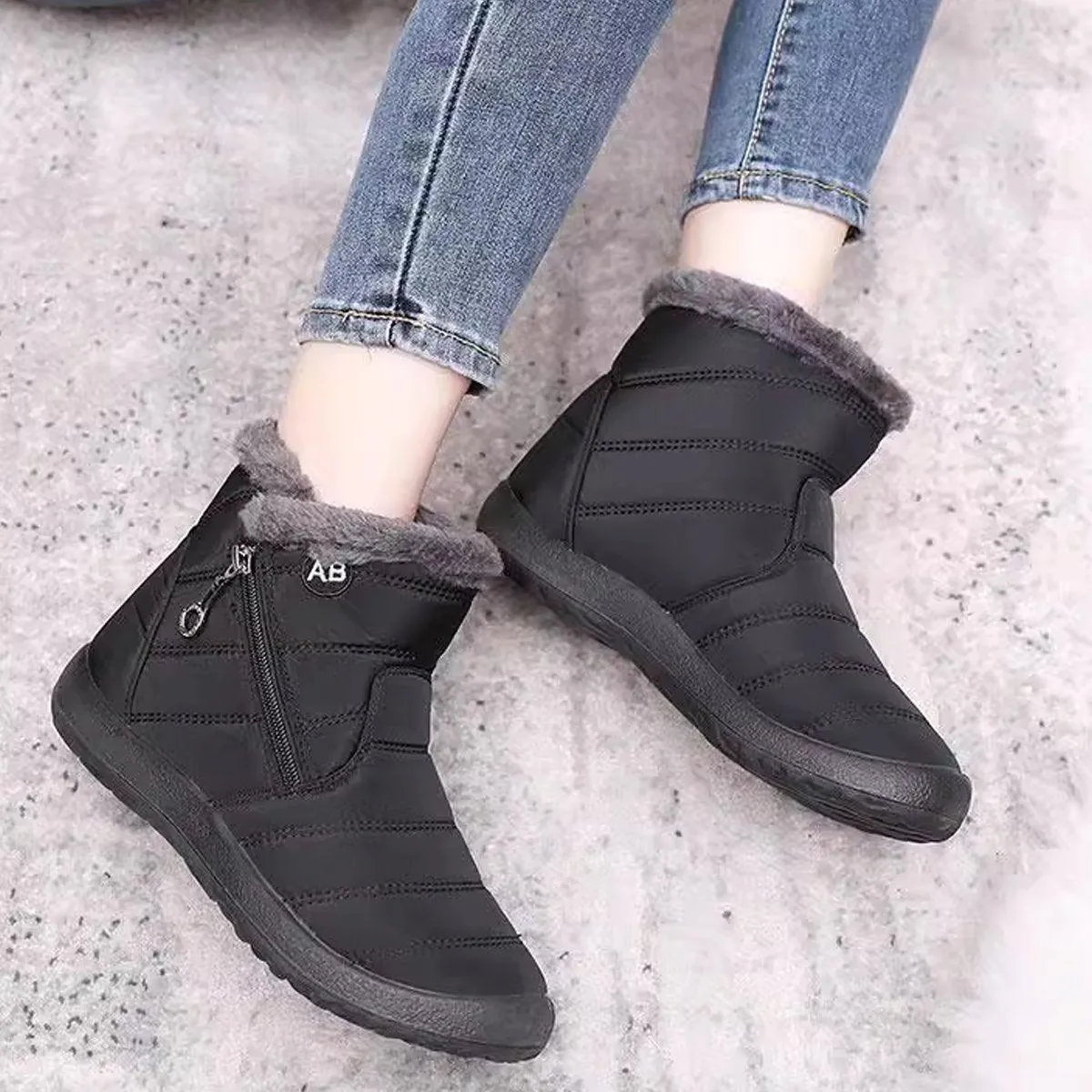 Winter Warm Cotton Shoes Soft Sole Old Beijing Cotton Shoes Women Men Snow Boots