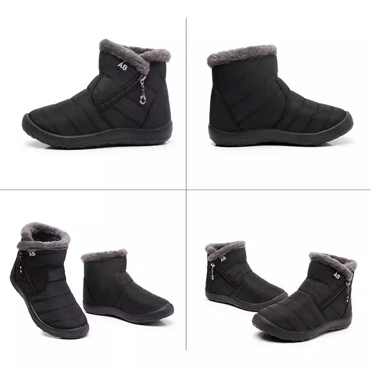 Winter Warm Cotton Shoes Soft Sole Old Beijing Cotton Shoes Women Men Snow Boots