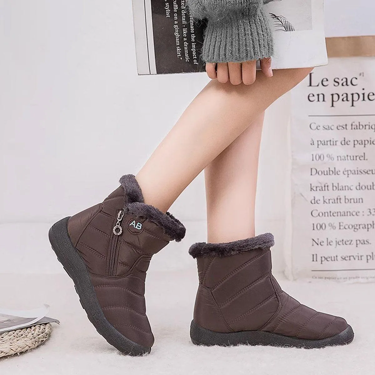 Winter Warm Cotton Shoes Soft Sole Old Beijing Cotton Shoes Women Men Snow Boots