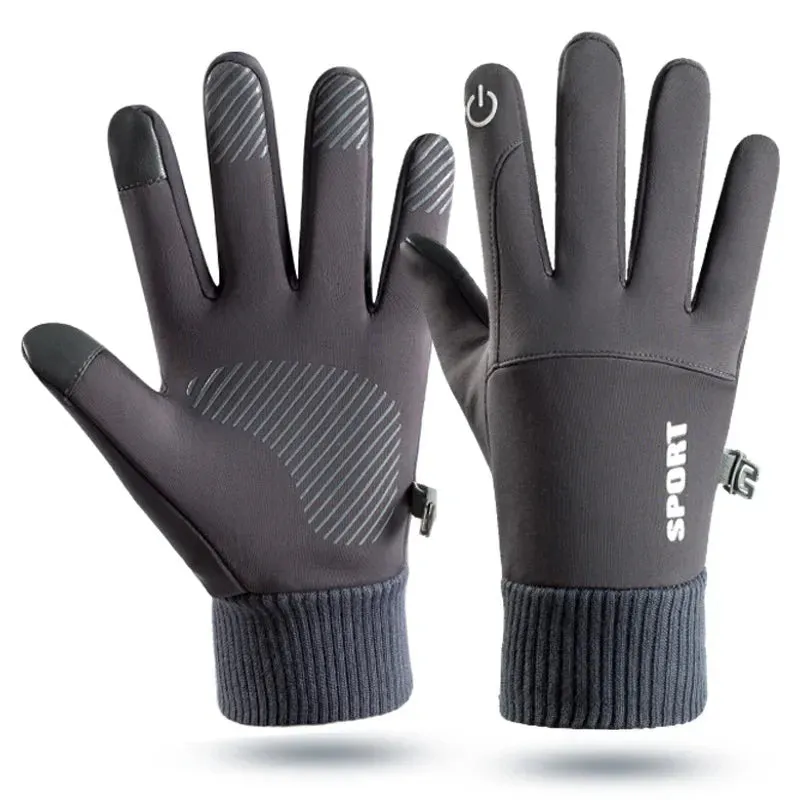 Winter Waterproof Full Finger Fleece Gloves for Outdoor Sports