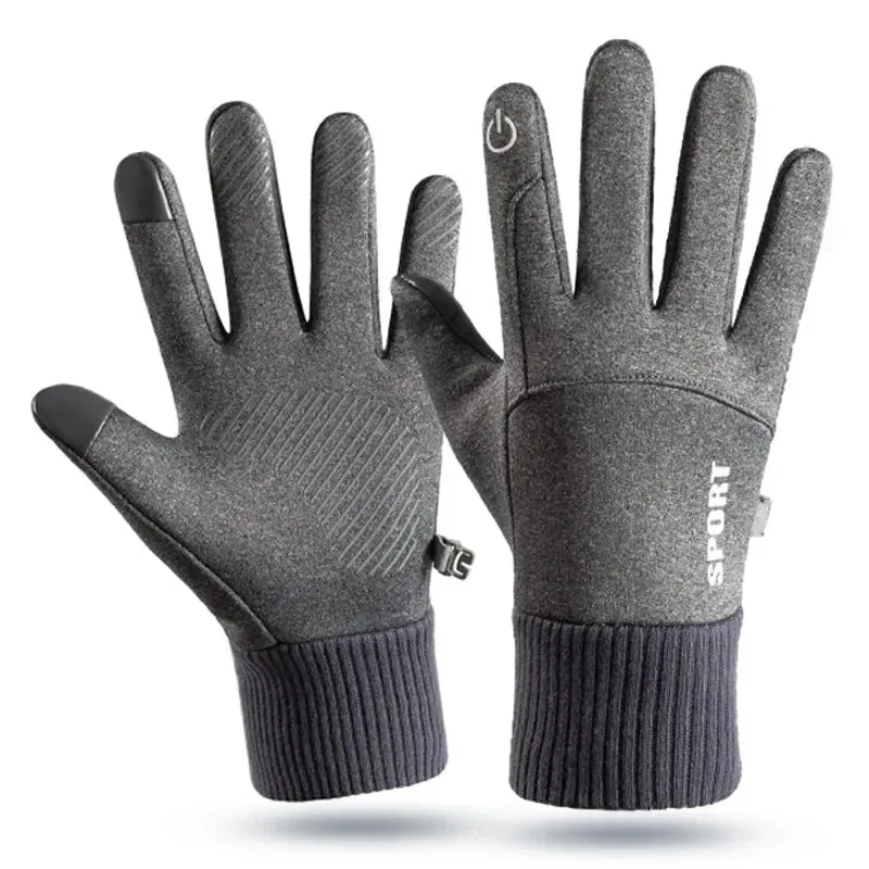 Winter Waterproof Full Finger Fleece Gloves for Outdoor Sports