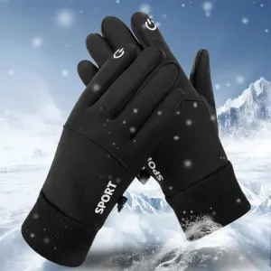 Winter Waterproof Full Finger Fleece Gloves for Outdoor Sports