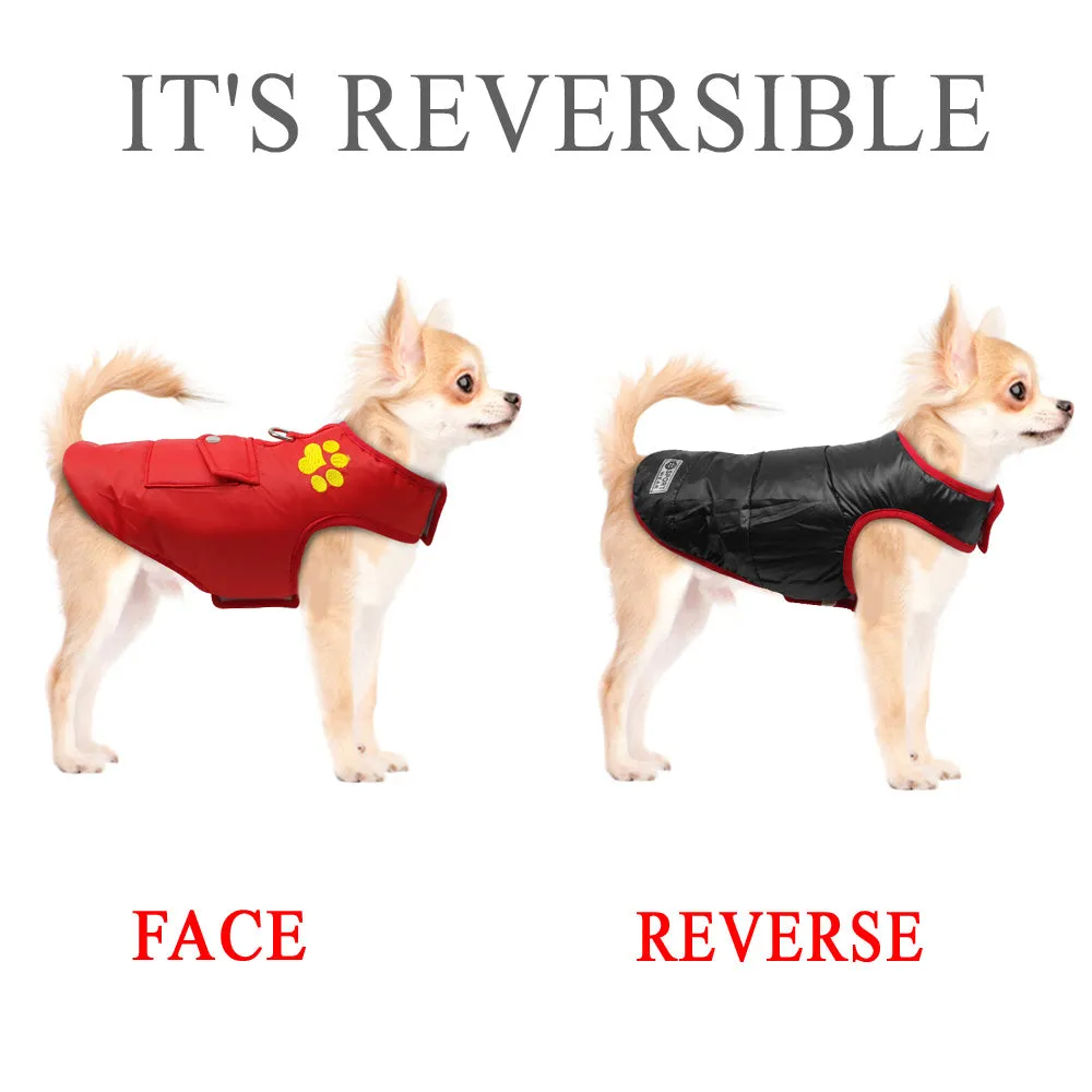 Winter Waterproof Reversible Dog Jacket