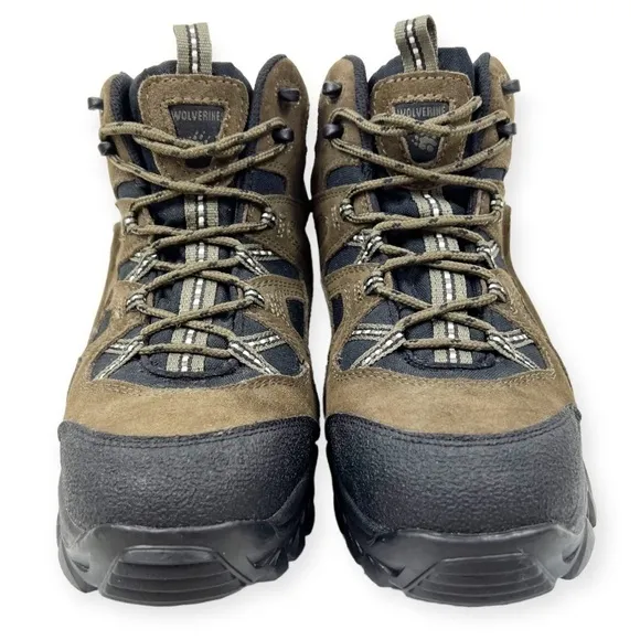 Wolverine Brighton Leather Steel Toe Mid Hiking Boot Brown 11