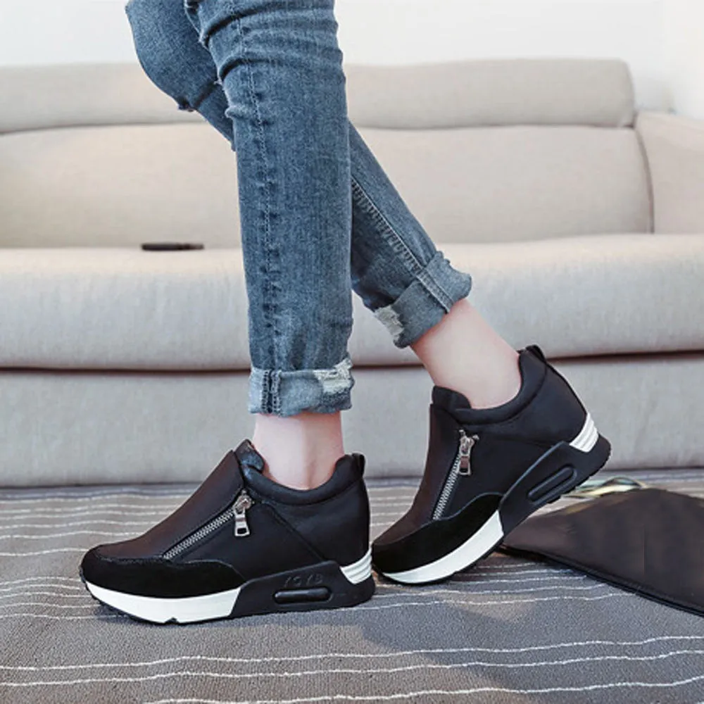 Women Fashion Sneakers Sports Running Hiking Thick Bottom Platform Shoes