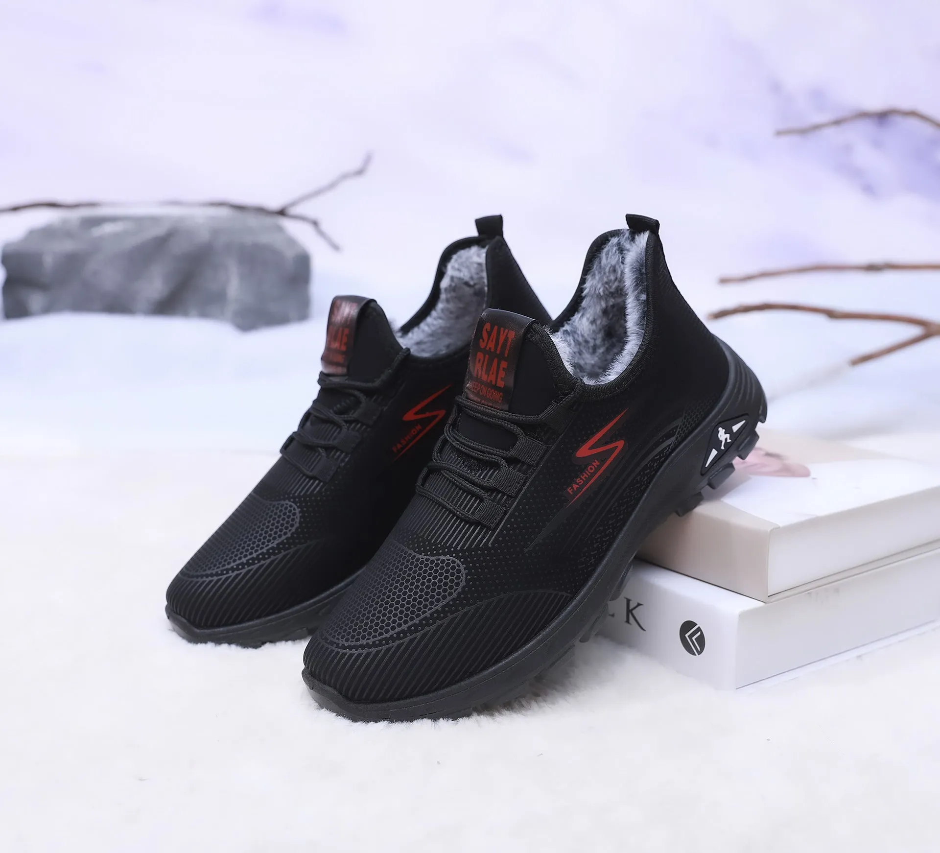 Women's Cow Waterproof Surface Female Fleece-lined Thick Women's Shoes