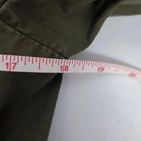 Women's J. CREW Military Utility Jacket SZ XS Olive Army Green Full Zip Pockets