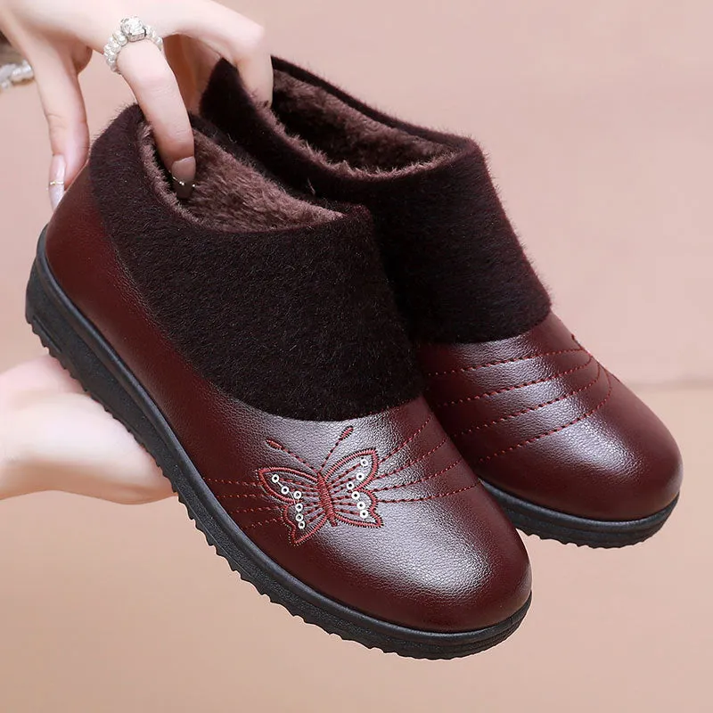 Women's Mother's Cotton Winter Waterproof Warm Elderly Women's Shoes