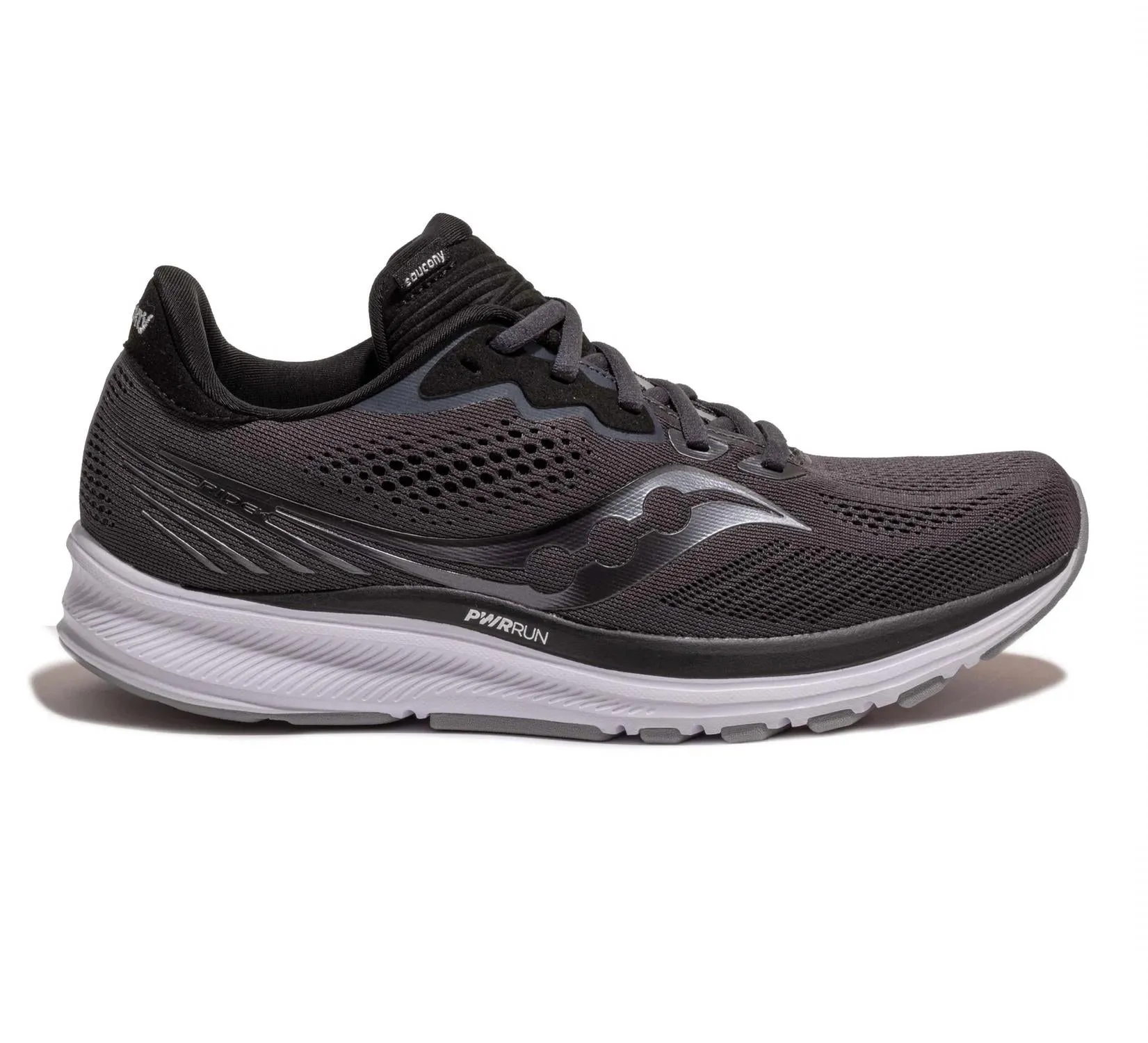 Women's Ride 14 Trail Running Shoes In Charcoal/black