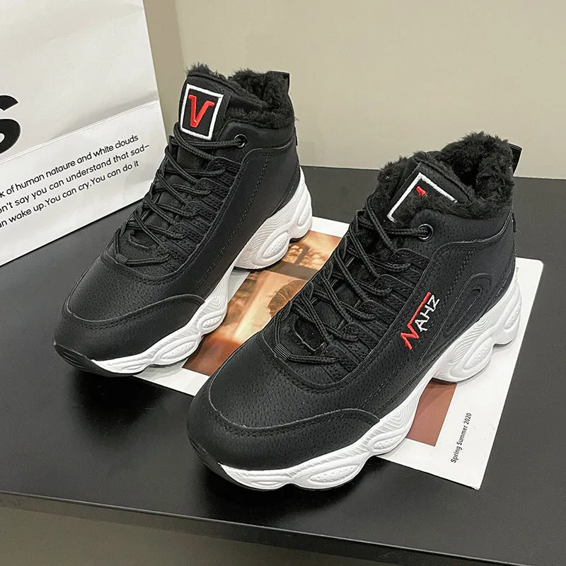 Women's Trendy Fleece-lined Winter Warm Fashion Northern Women's Shoes