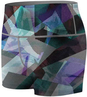 Women's Triangle Art Compression Shorts Fight Shorts