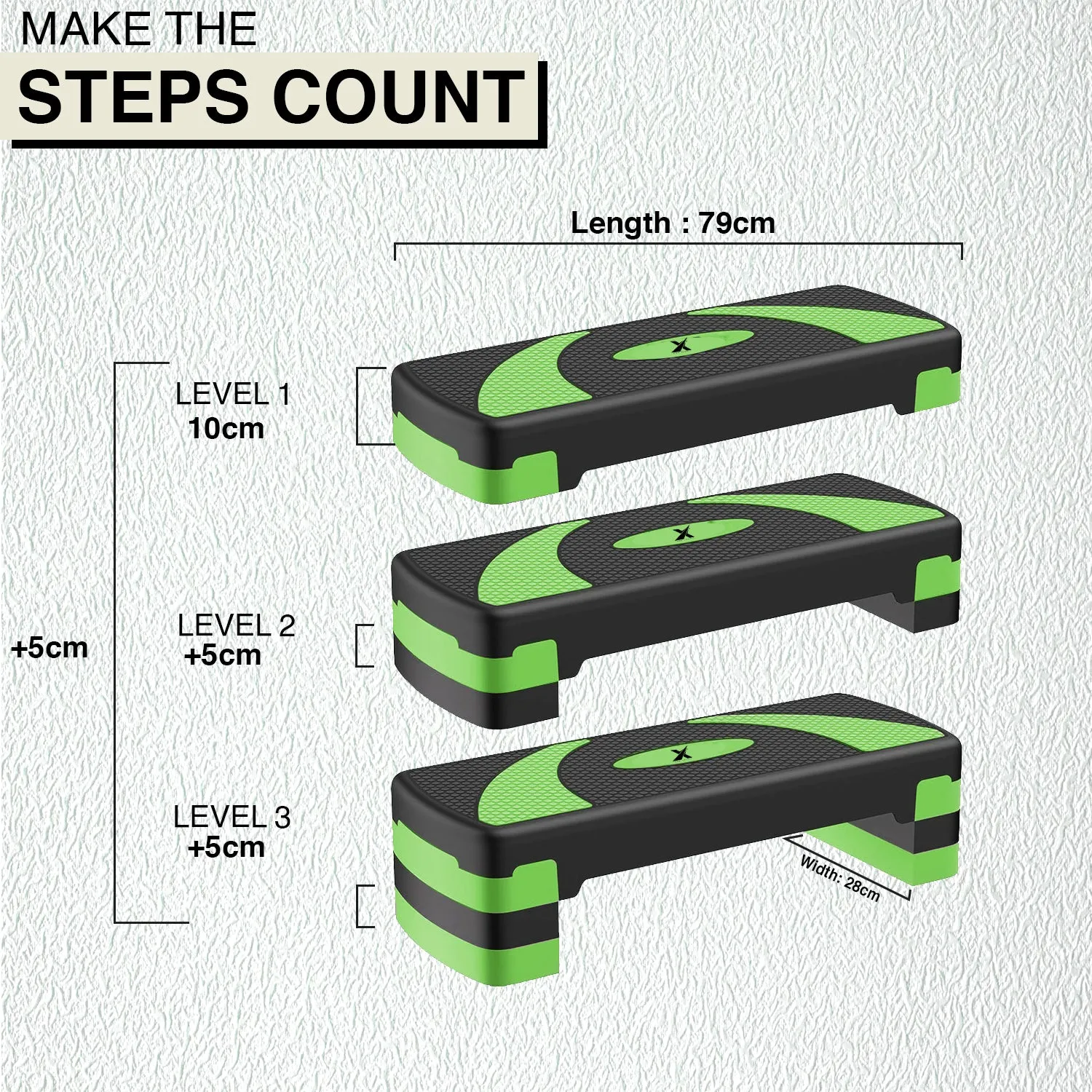 Xn8 Aerobic Stepper 2 Step